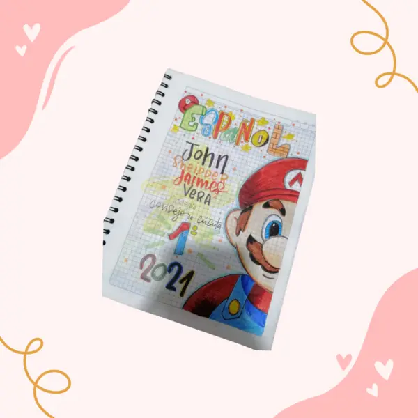 Cuaderno Personalizado Con Dibujo